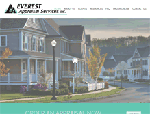 Tablet Screenshot of everestappraisals.com